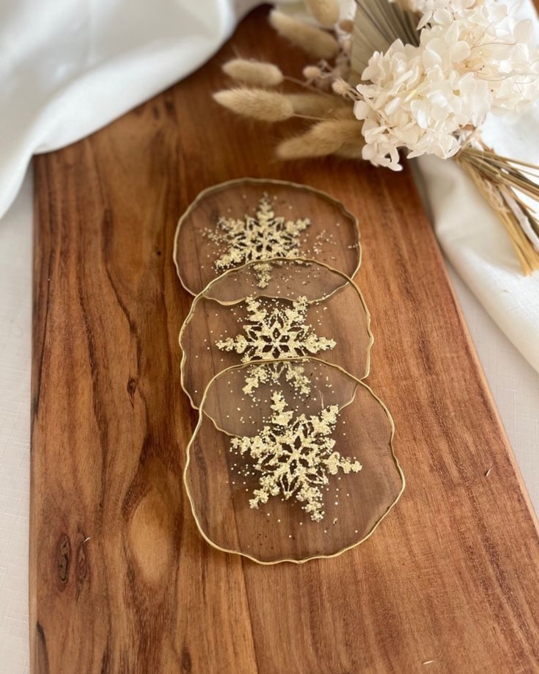 Resin Art Coasters 4 Inch - Agate
