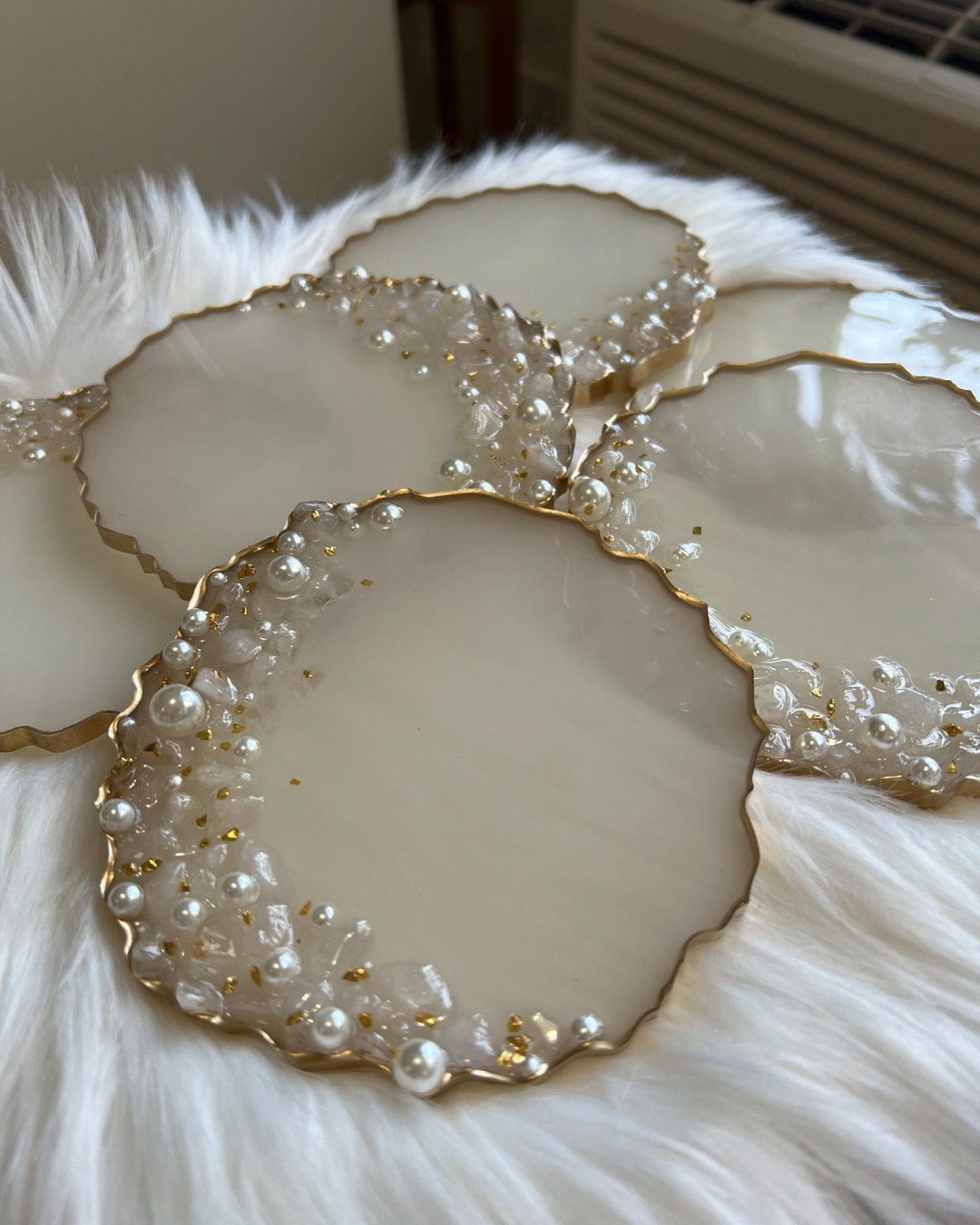 Resin Art Coasters 4 Inch - Agate