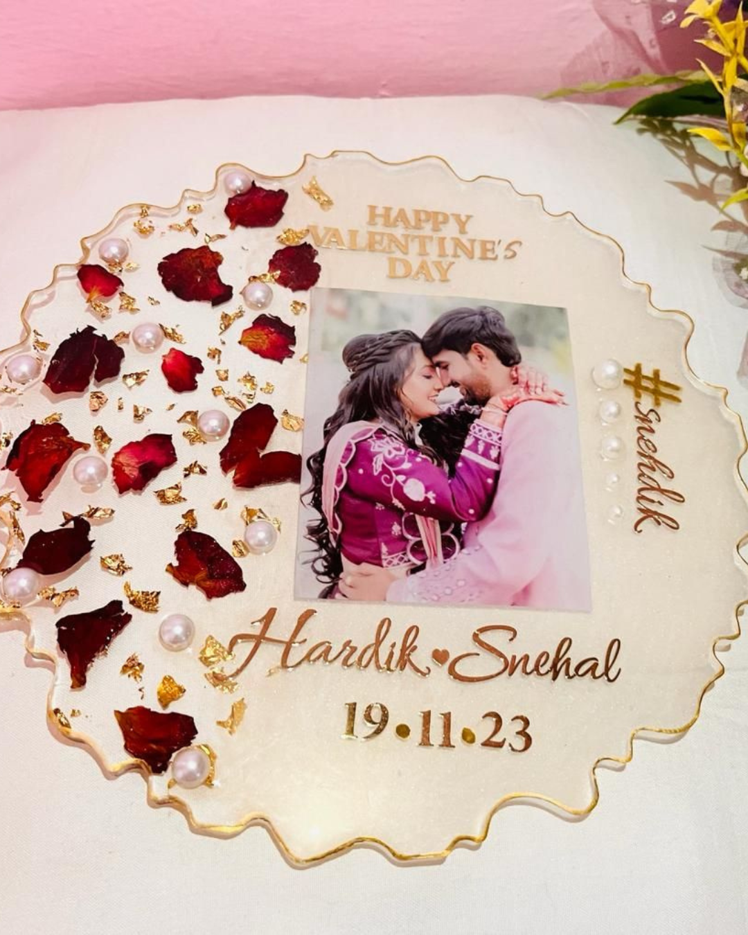 Resin Art Photo frame - Agate