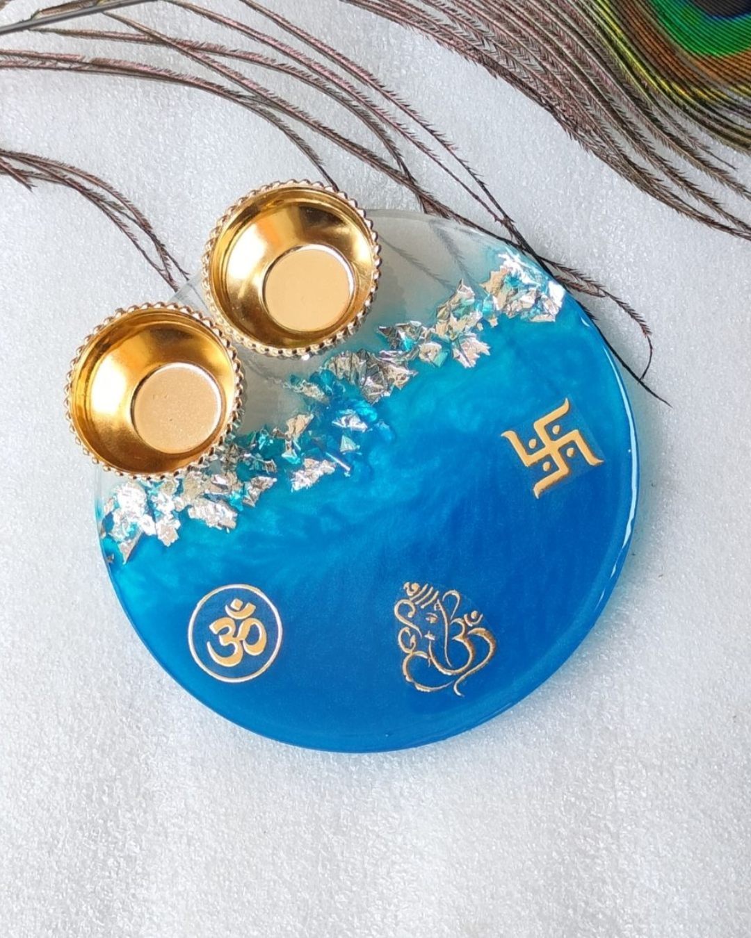 Resin Art Thali - Round