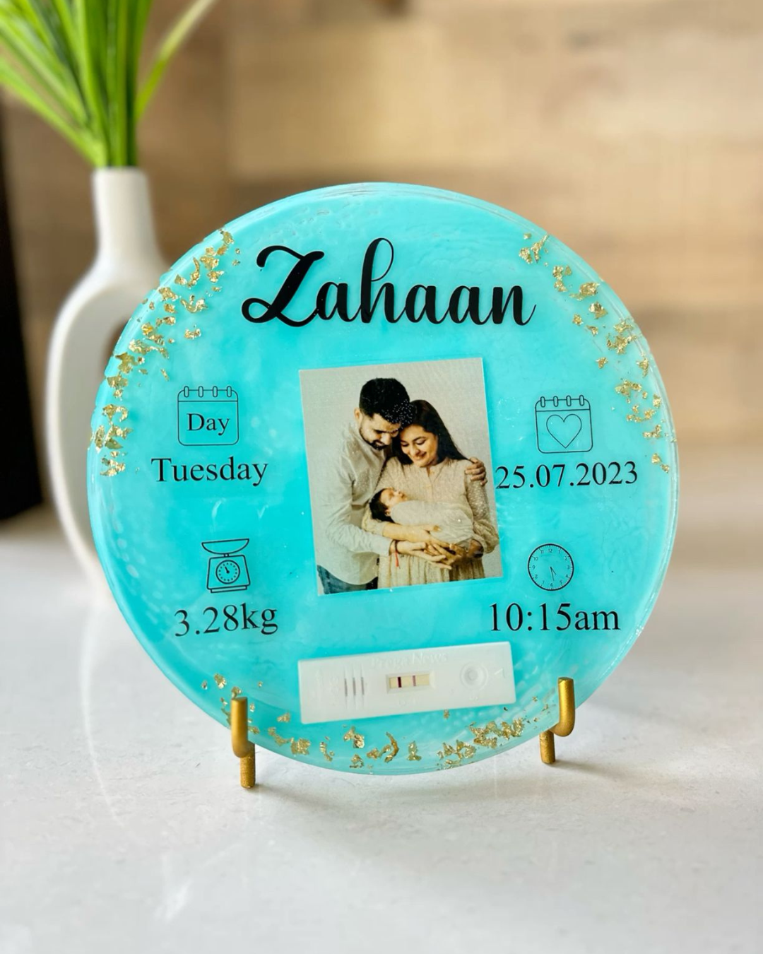 Baby Keepsake Resin Art - Round