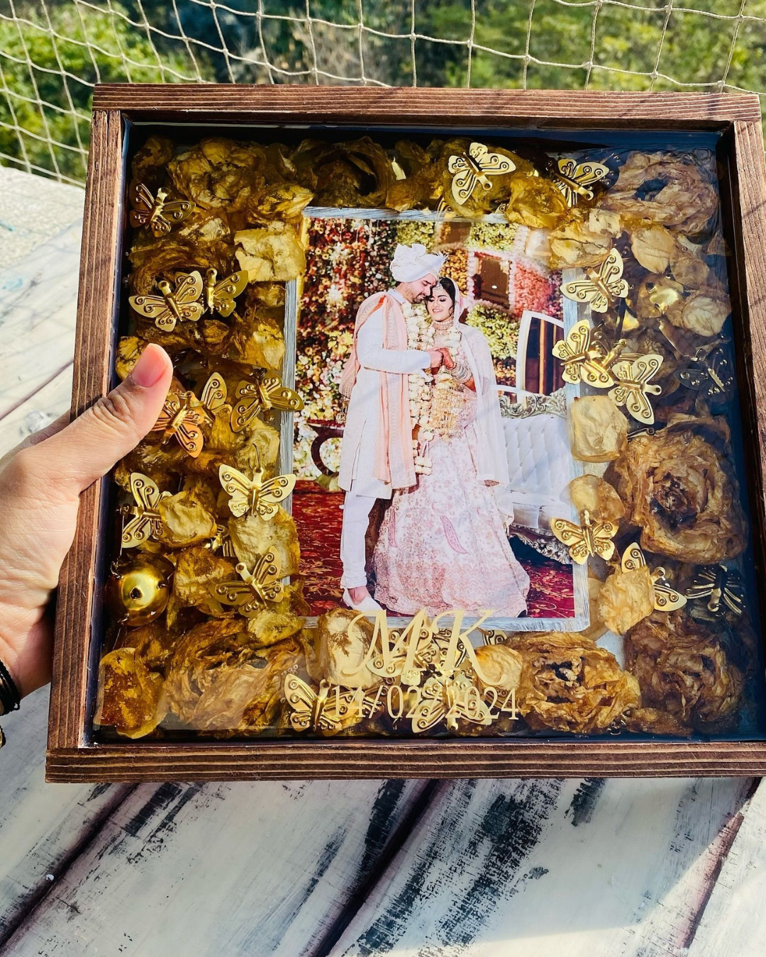 Varmala Preservation Resin Art - Teak Wood
