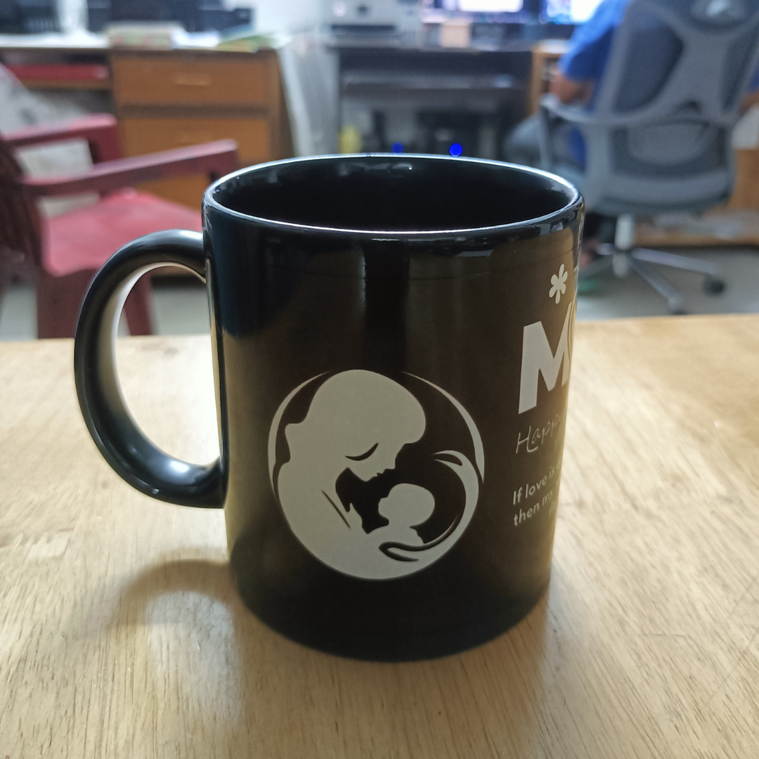 Custom printed Coffee Mug - Full Black