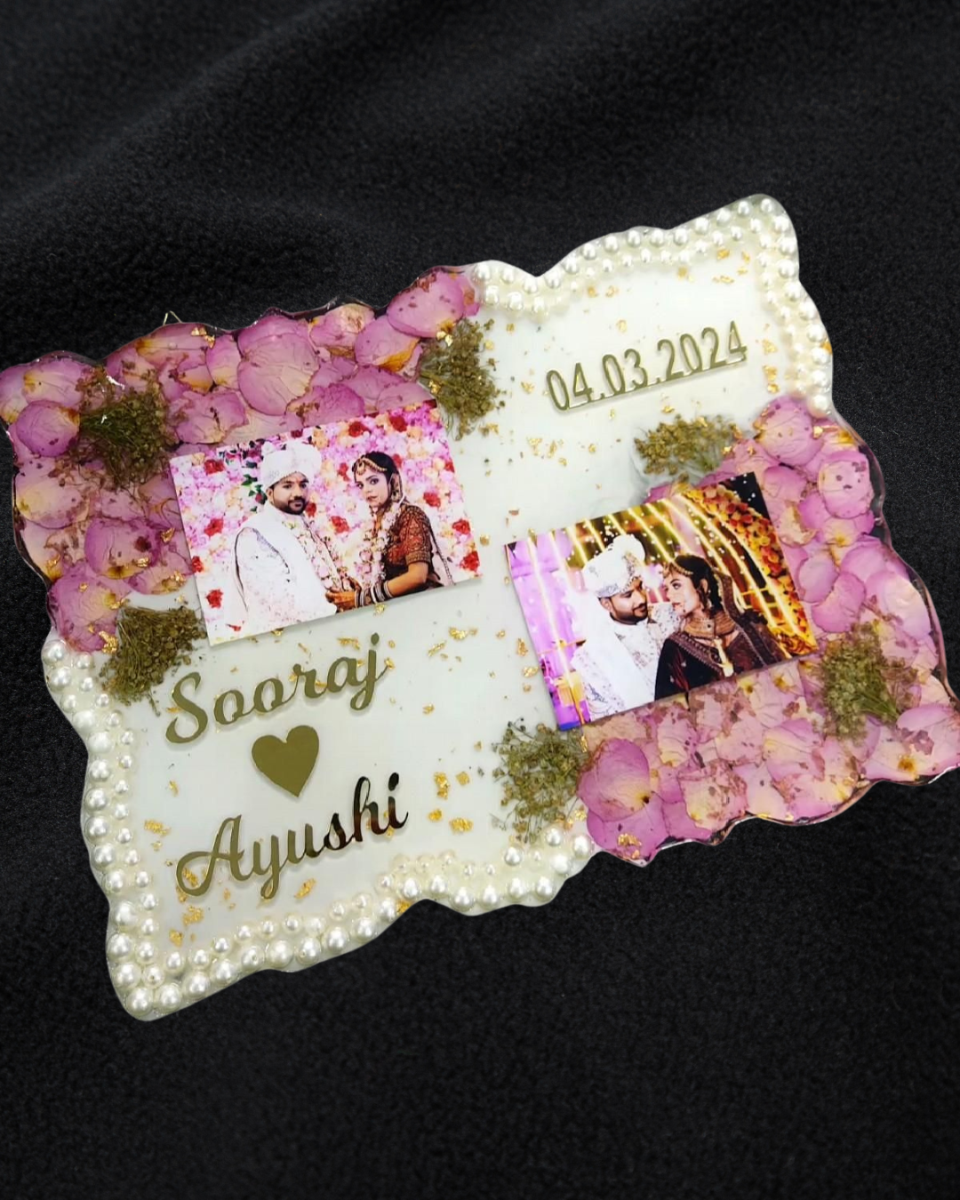 Varmala Preservation Resin Art - Square resin casting