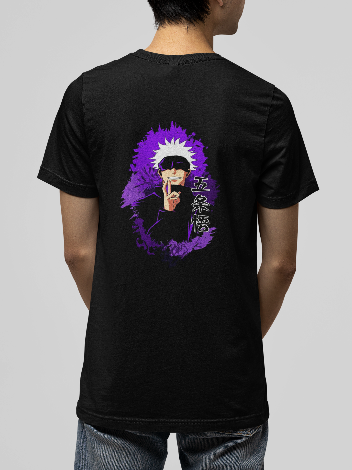 Gojo Satoru Jujutsu Kaisen Regular Black T-shirt