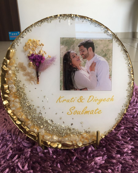 Resin Art Photo frame - Round