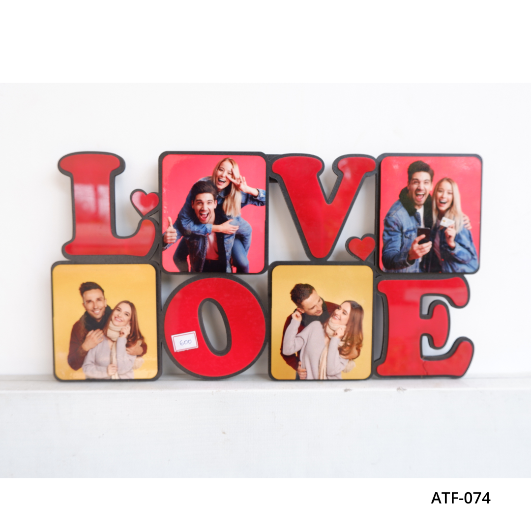 Custom Wooden frame Love (15x8") ATF-074