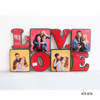 Custom Wooden frame Love (15x8") ATF-074