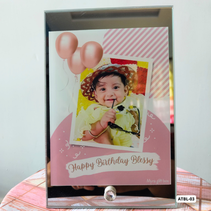 Custom Glass Photo Frame (6x9") ATBL-03