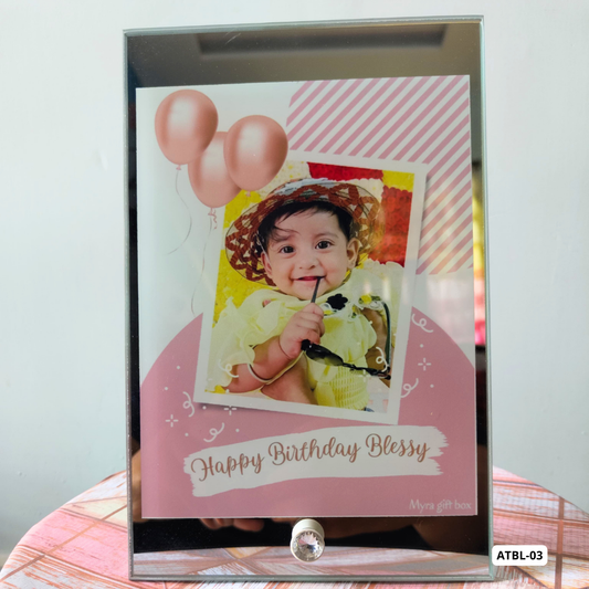 Custom Glass Photo Frame (6x9") ATBL-03
