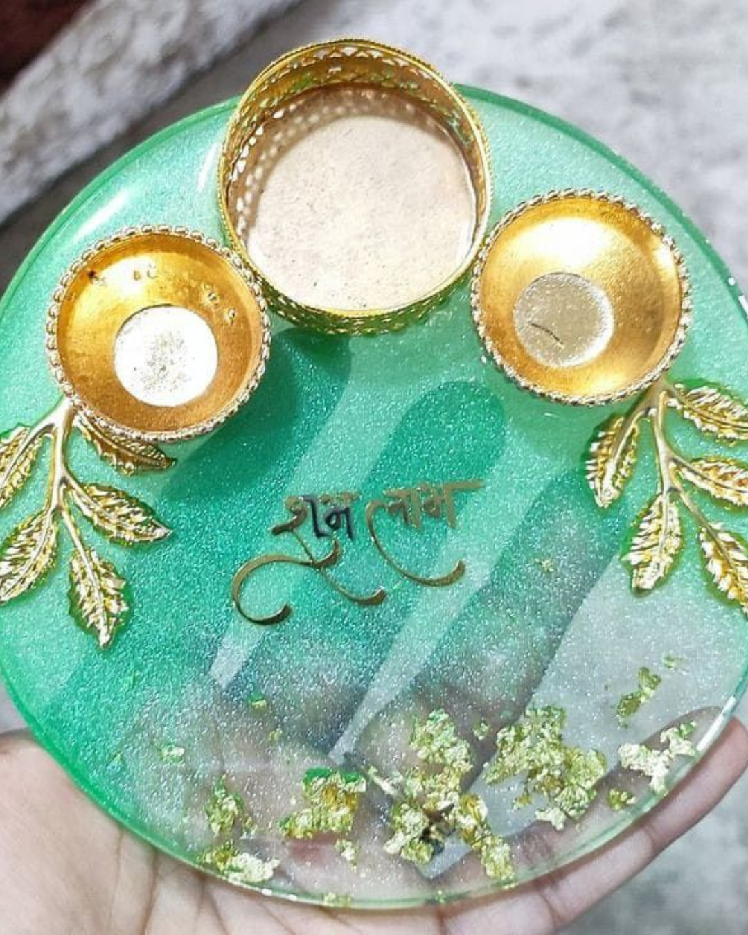 Resin Art Thali - Round