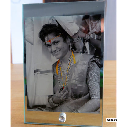 Custom Glass Photo Frame (6x9") ATBL-03