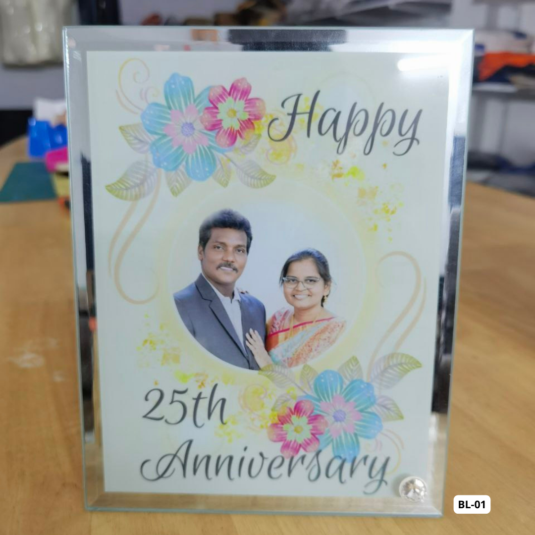 Custom Glass Photo Frame (6x9") ATBL-03