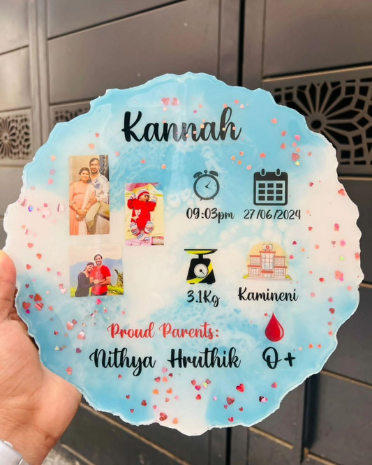 Baby Keepsake Resin Art - Agate