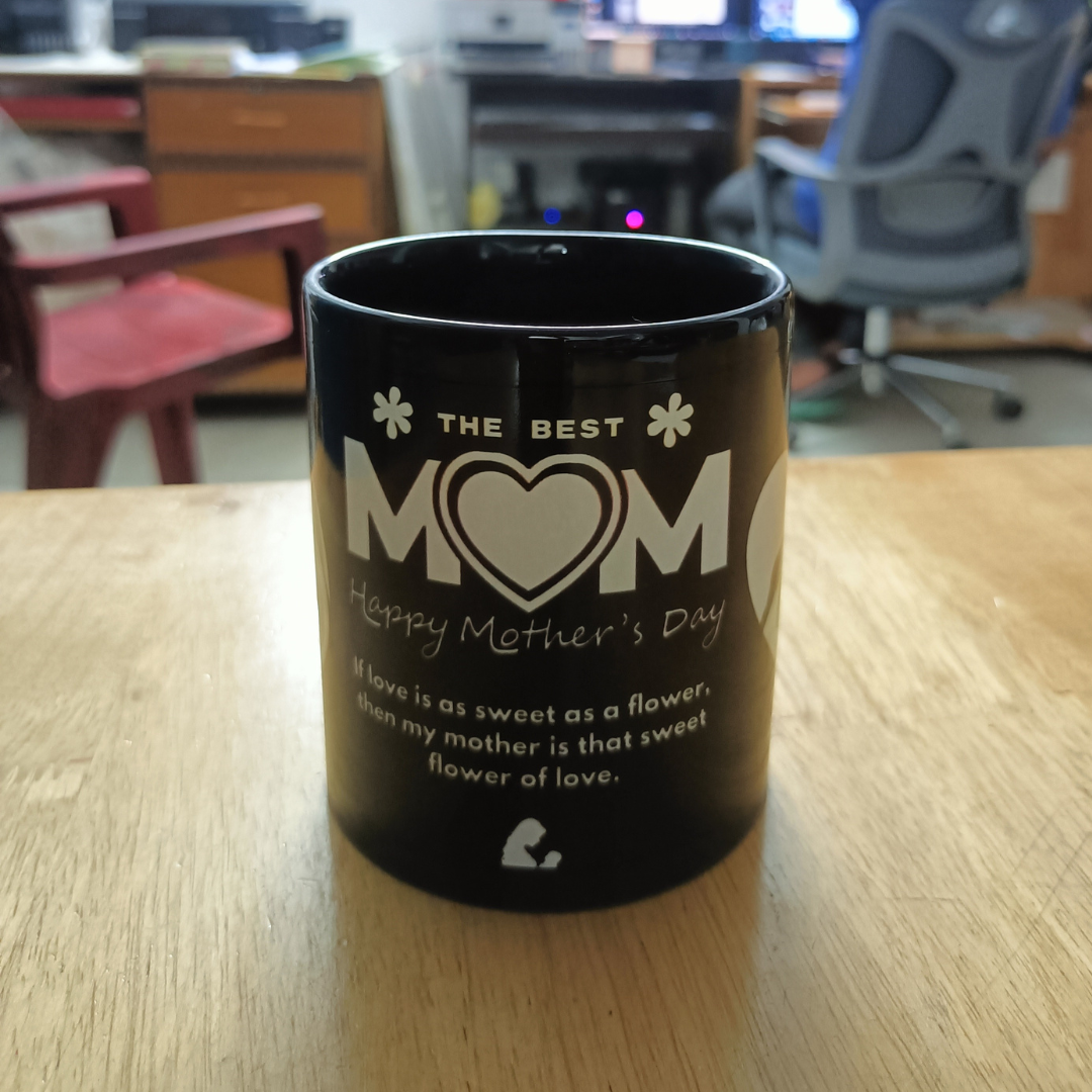 Custom printed Coffee Mug - Full Black