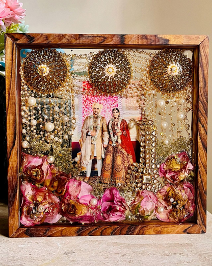 Varmala Preservation Resin Art - Teak Wood