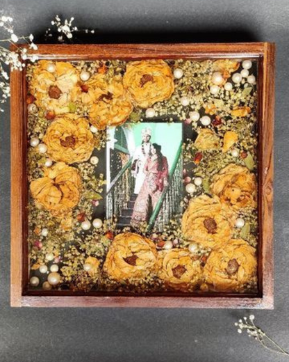 Varmala Preservation Resin Art - Teak Wood