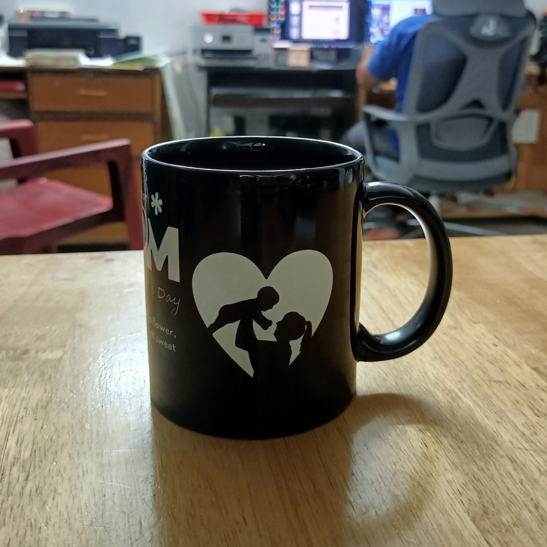 Custom printed Coffee Mug - Full Black