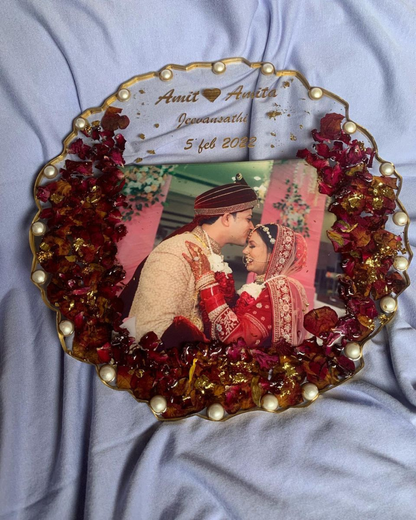 Varmala Preservation Resin Art - Round resin casting