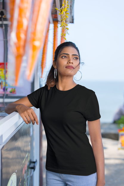 Premium Women Plain T-shirt - Regular fit