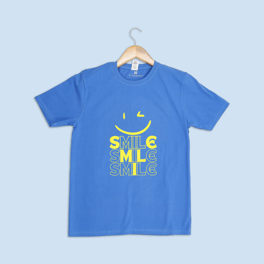 Men's Minimalist Smile Printed Regular T-shirt - Hard2find