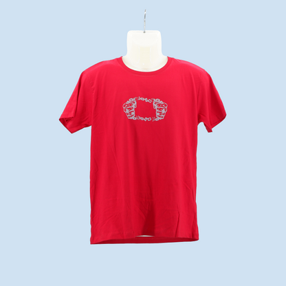 Break the rules, not heart Unisex Regular Red T-shirt