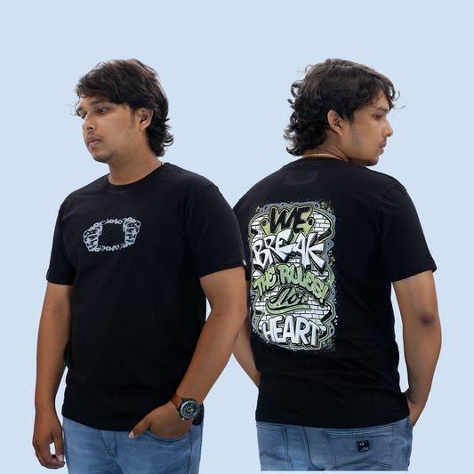 Break the rules, not heart Unisex Regular T-shirt