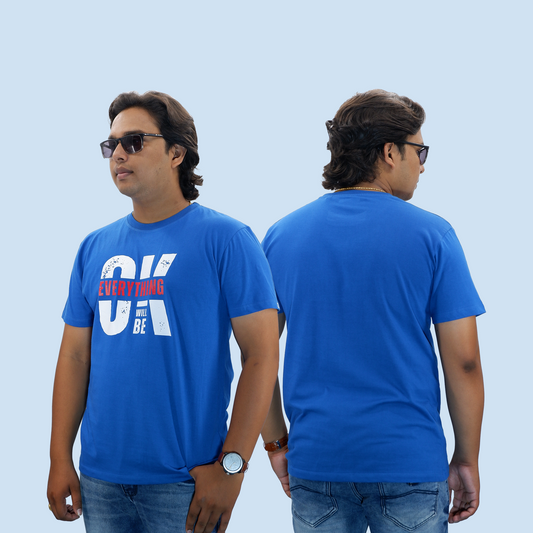 Everything will be OK Unisex Regular Royal Blue T-shirt
