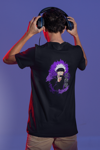 Gojo Satoru Jujutsu Kaisen Regular Black T-shirt