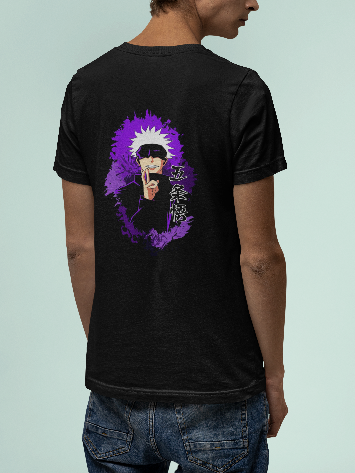 Gojo Satoru Jujutsu Kaisen Regular Black T-shirt