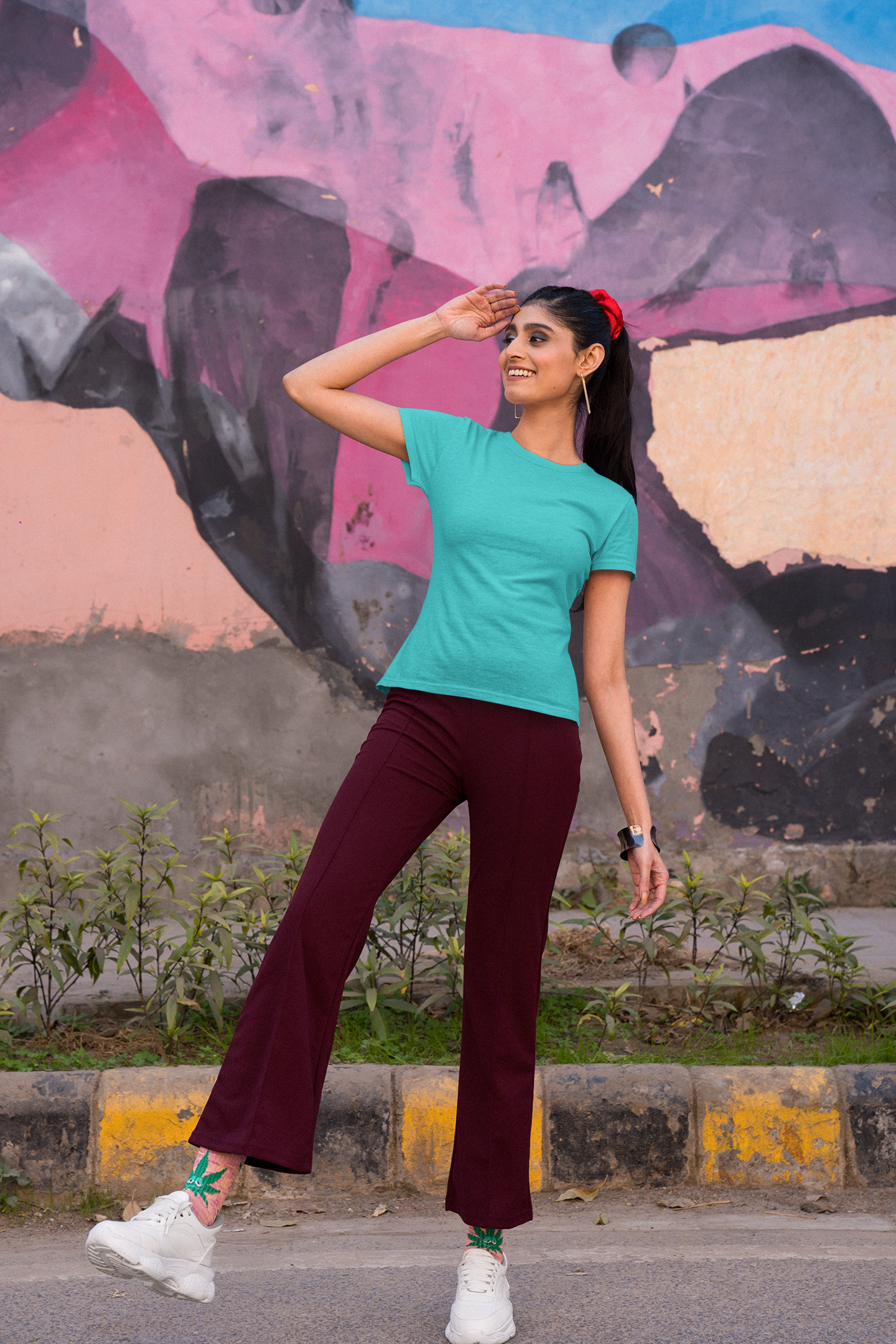 Premium Women Plain T-shirt - Regular fit