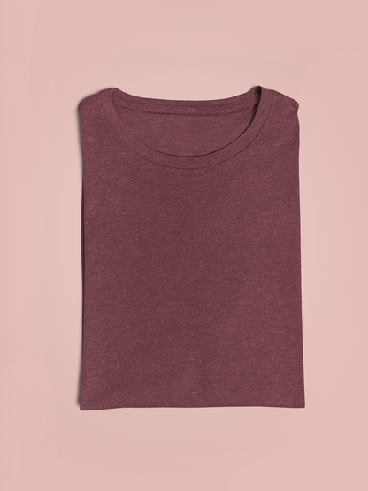 Premium Women Plain Heather T-shirt - Regular fit