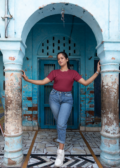 Premium Women Plain T-shirt - Regular fit