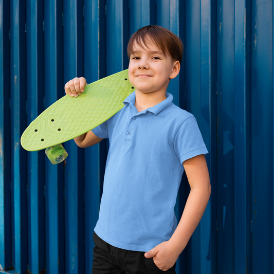 Premium Kids Plain Polo T-shirt - Regular fit