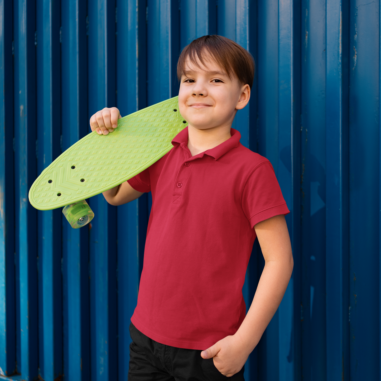 Premium Kids Plain Polo T-shirt - Regular fit
